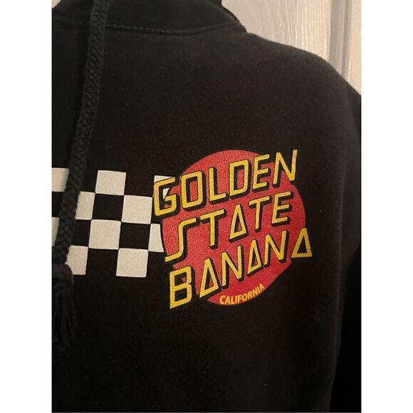 Golden State Banana Black Hoodie. Size Medium. Y2K - Picture 5 of 8